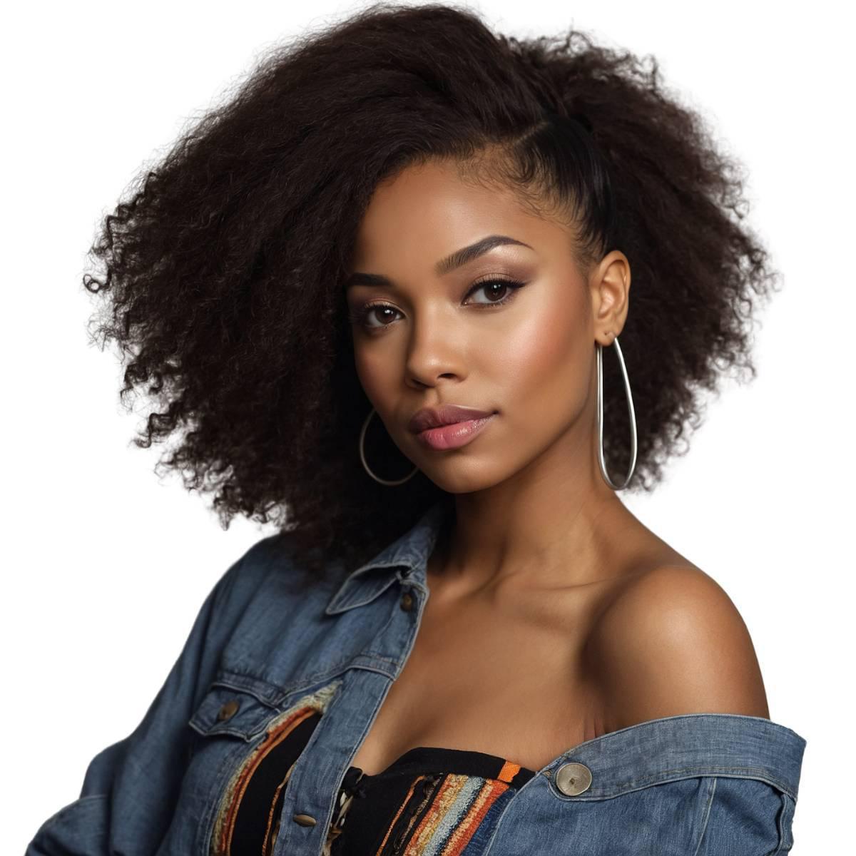 Afro Kinky Curly 100% Human Hair Three Bundle Packages