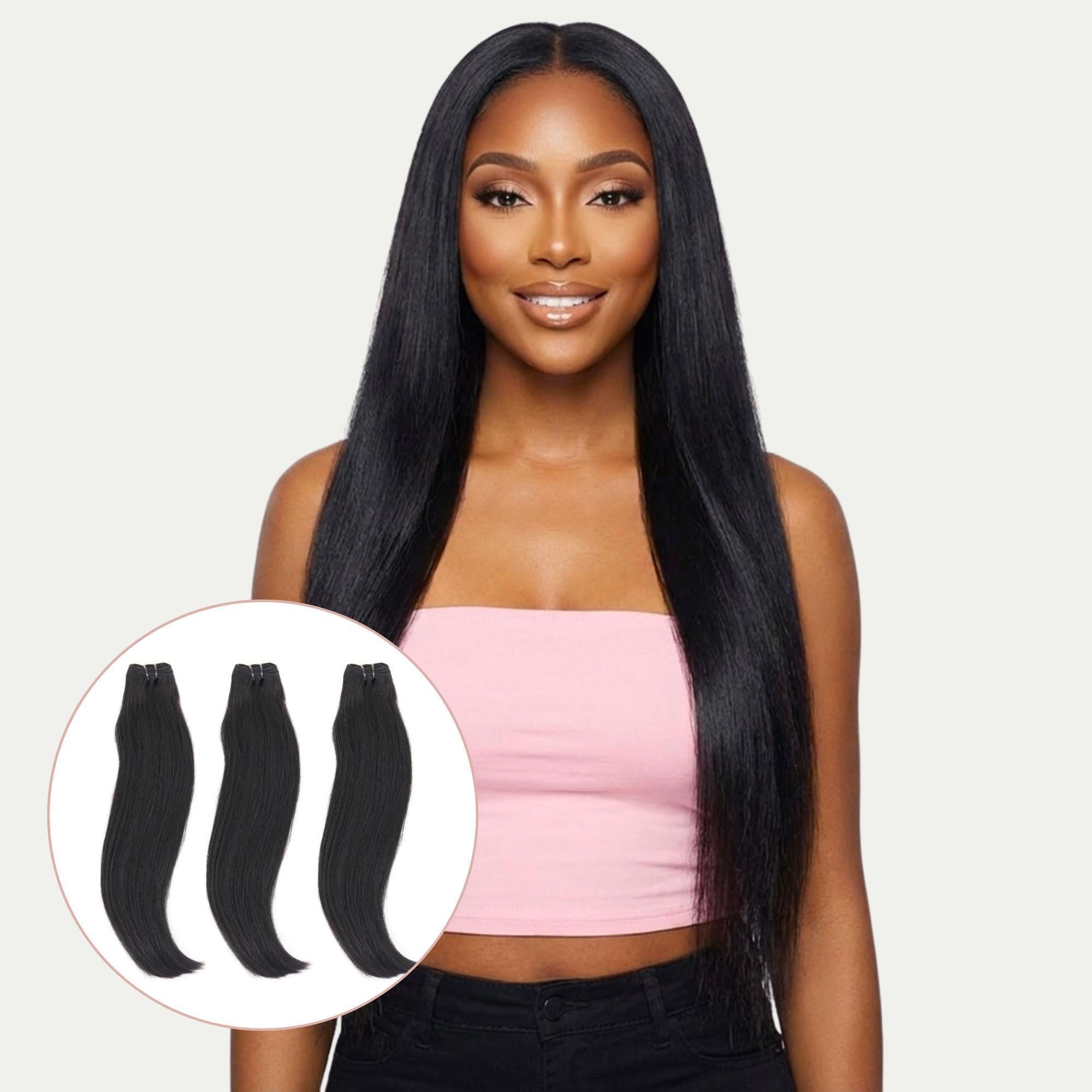 Raw Vietnamese Straight 100% Human Hair Three Bundle Packages