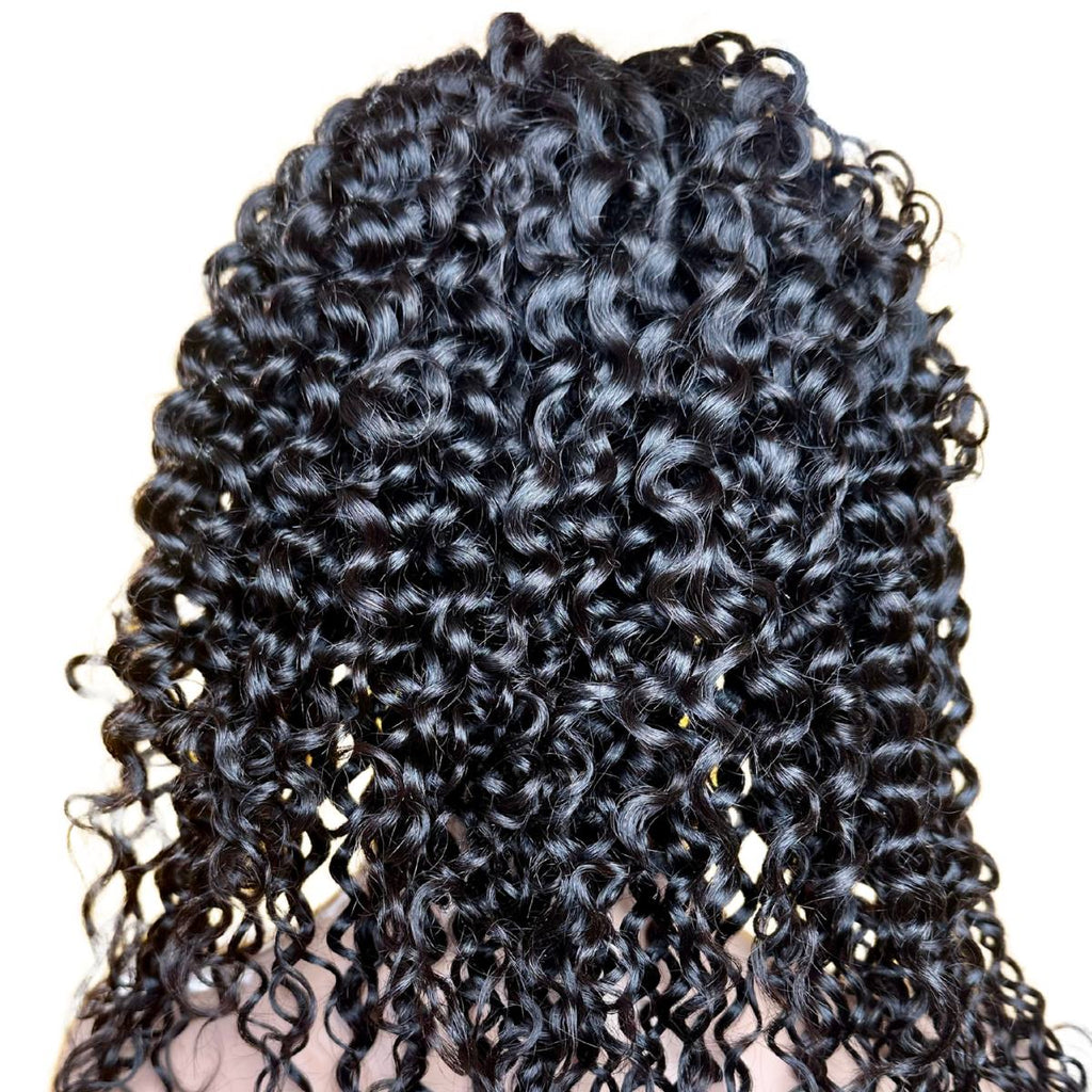 Water Wave 4x4 Transparent Closure Human Hair Wig