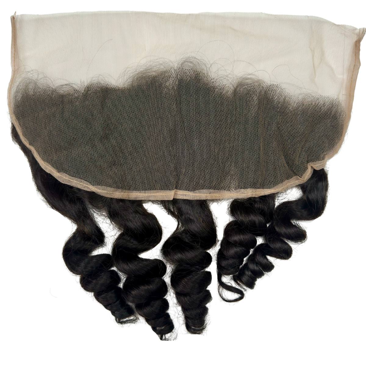 Raw Vietnamese Ripple Curly 13x4 Swiss Lace Human Hair Frontal