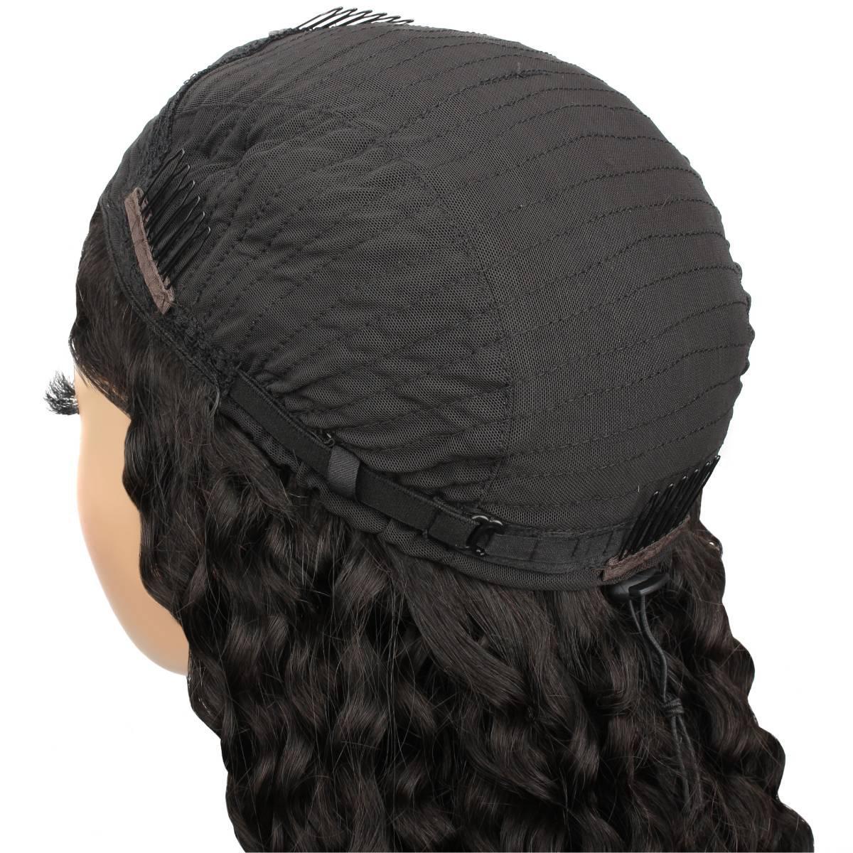 Kinky Curly Human Hair Half Wig