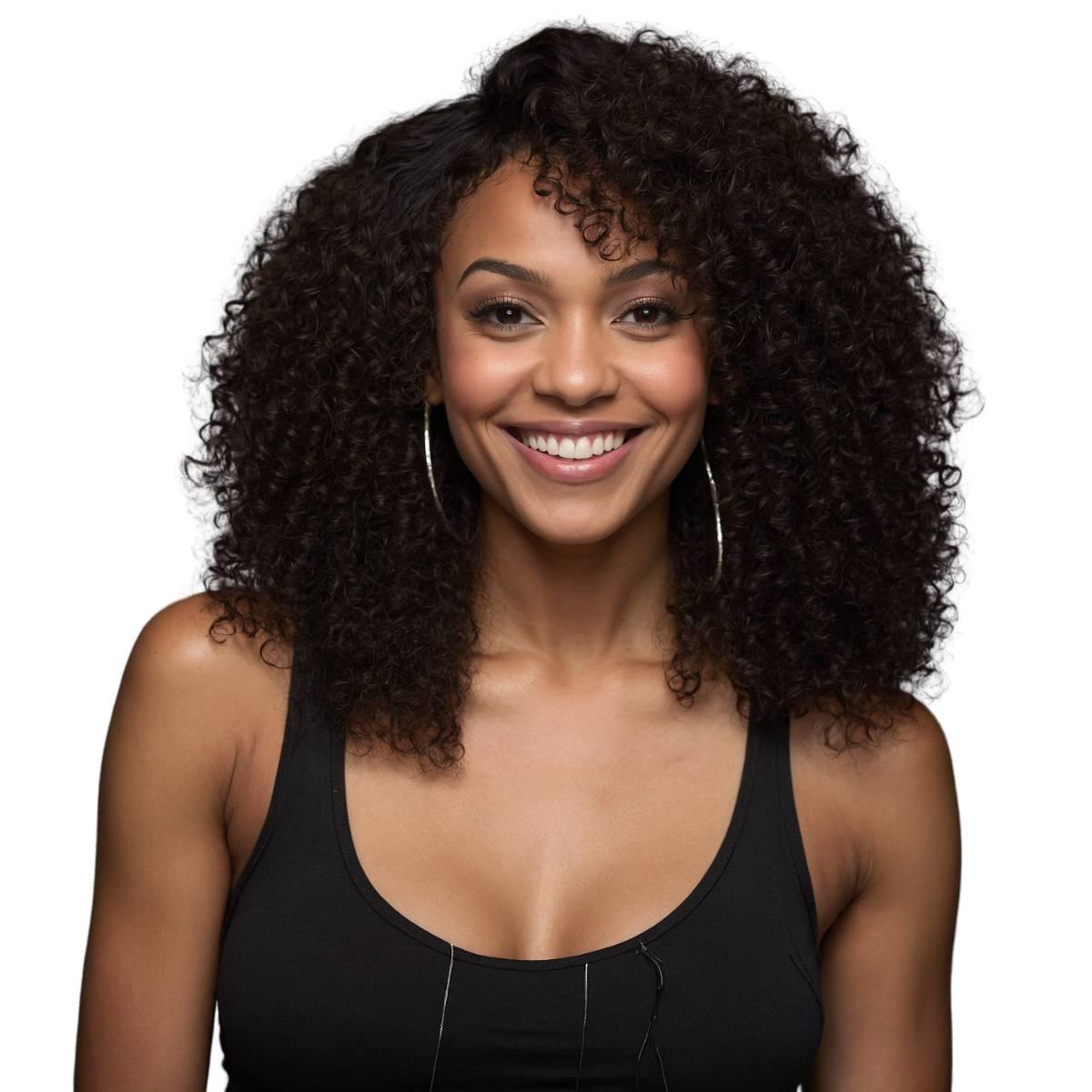 Kinky Curly 100% Human Hair Three Bundle Packages