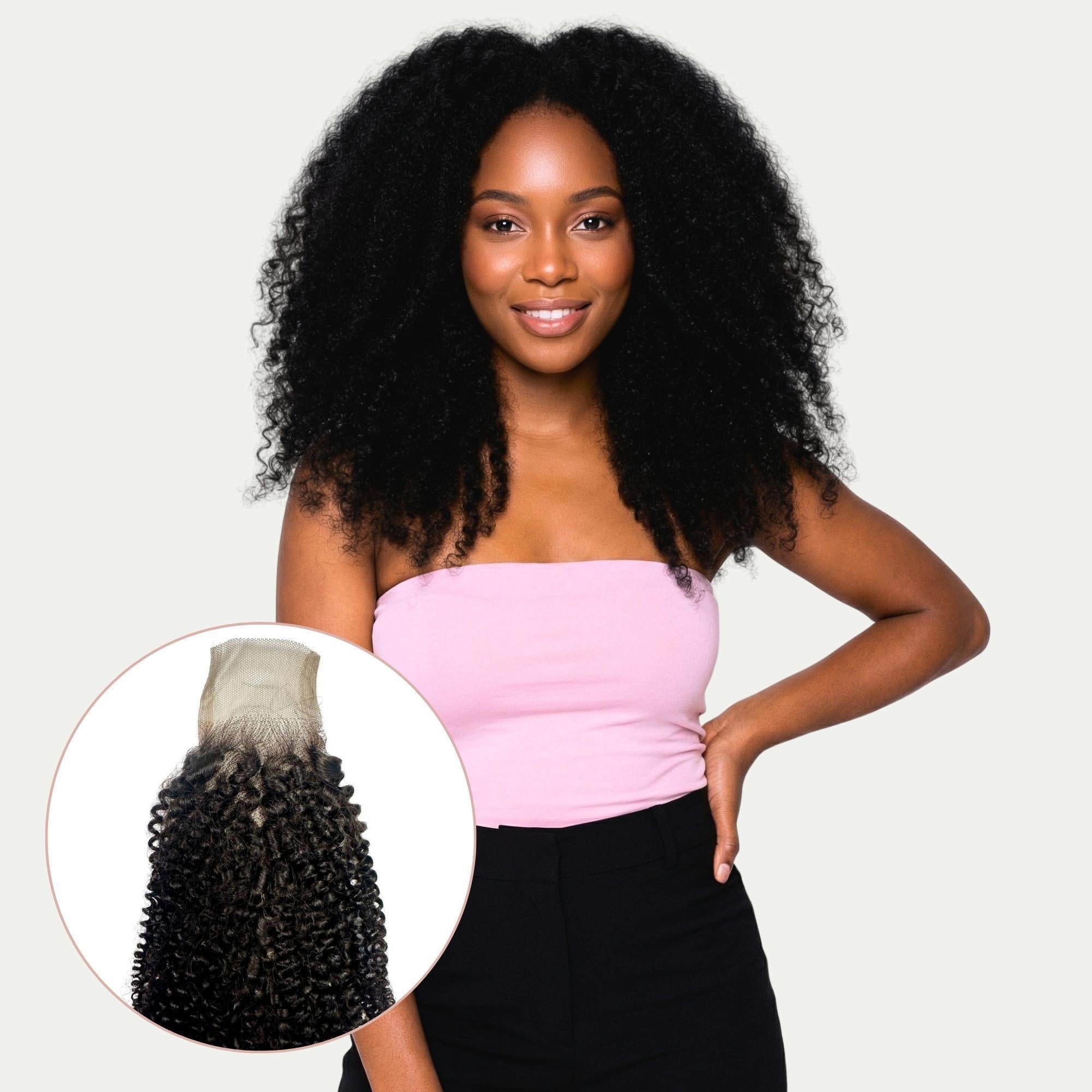 Afro Kinky 2x6 Transparent Lace Human Hair Closure