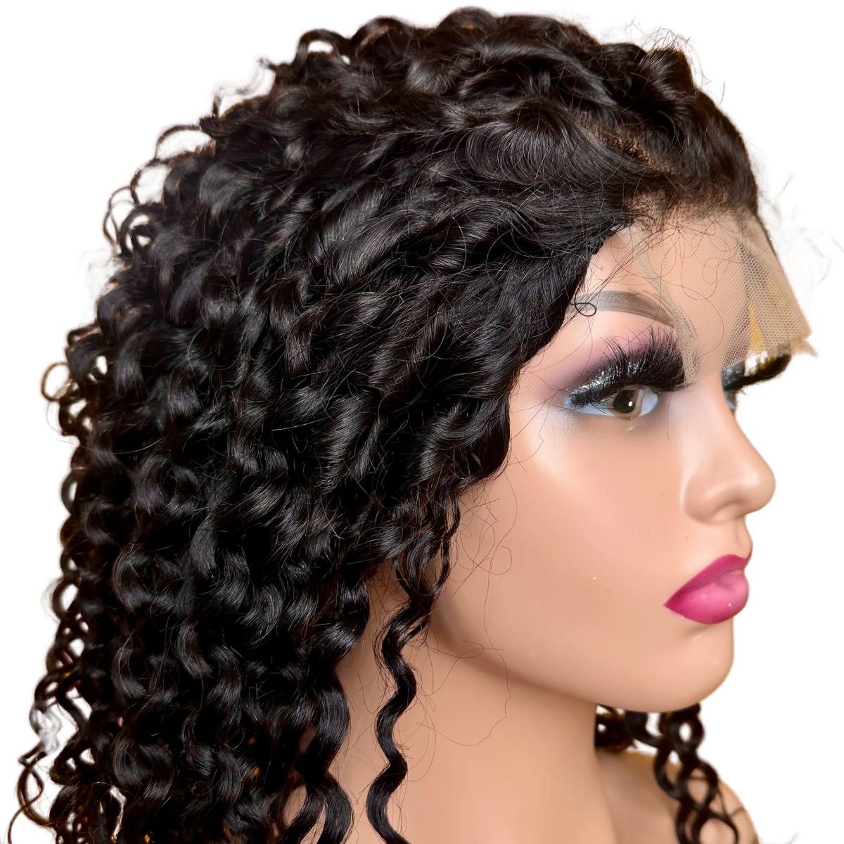 Water Wave 4x4 Transparent Closure Human Hair Wig