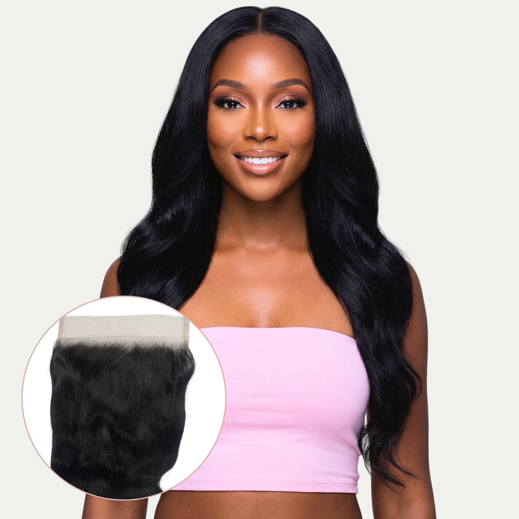 Jet Black Body Wave 7x7 HD Lace Human Hair Closure