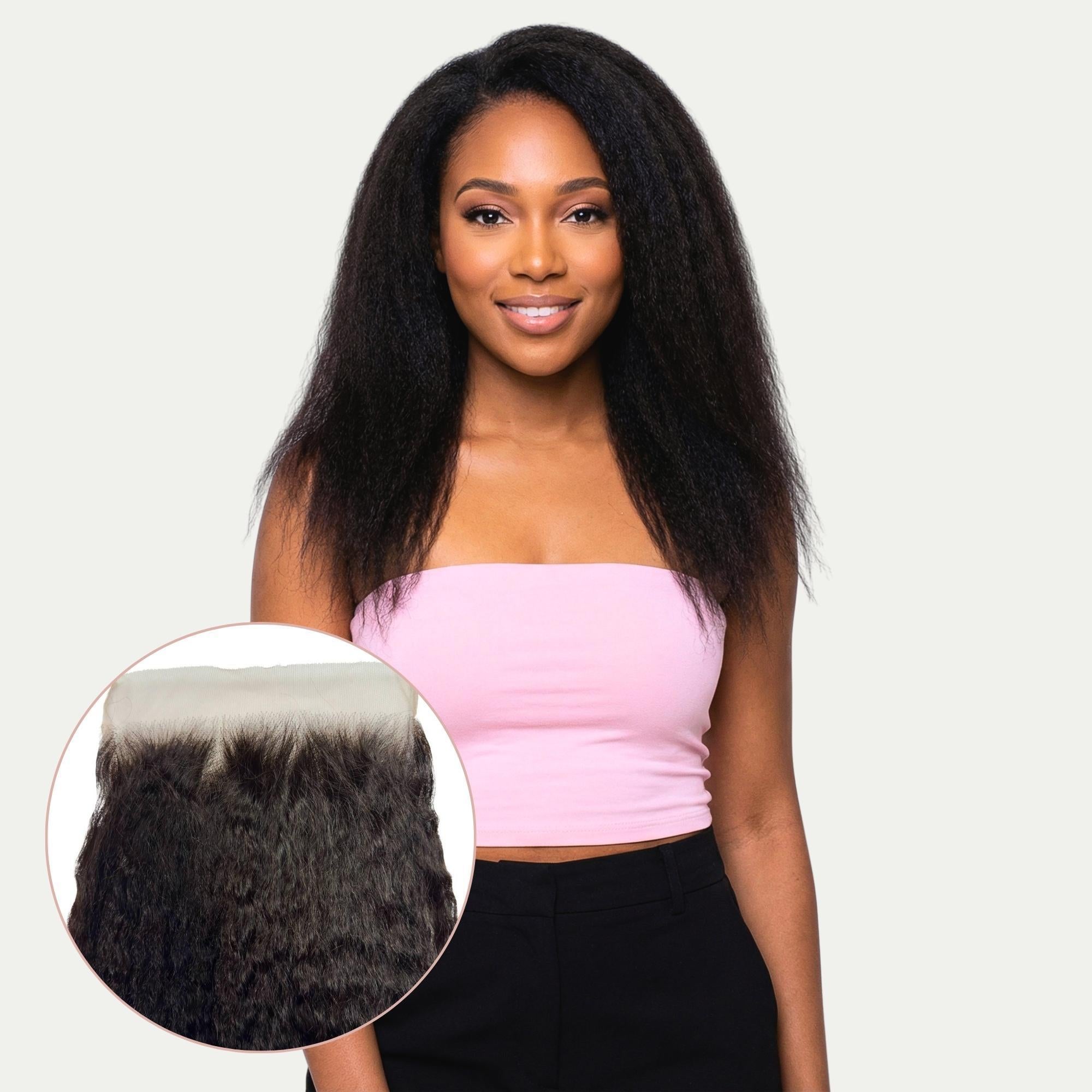 Kinky Straight 7x7 HD Lace Human Hair Closure