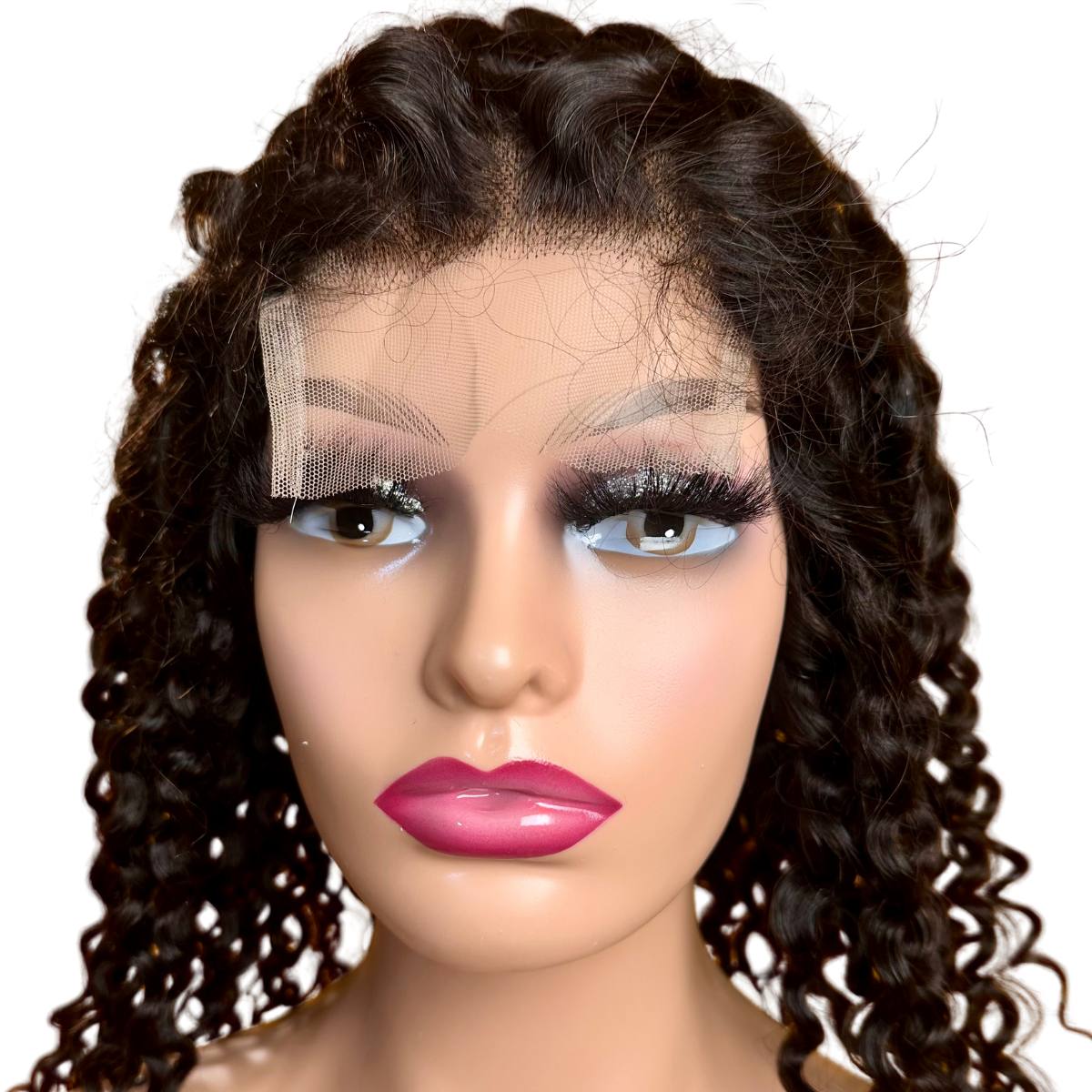 Water Wave 4x4 Transparent Closure Human Hair Wig