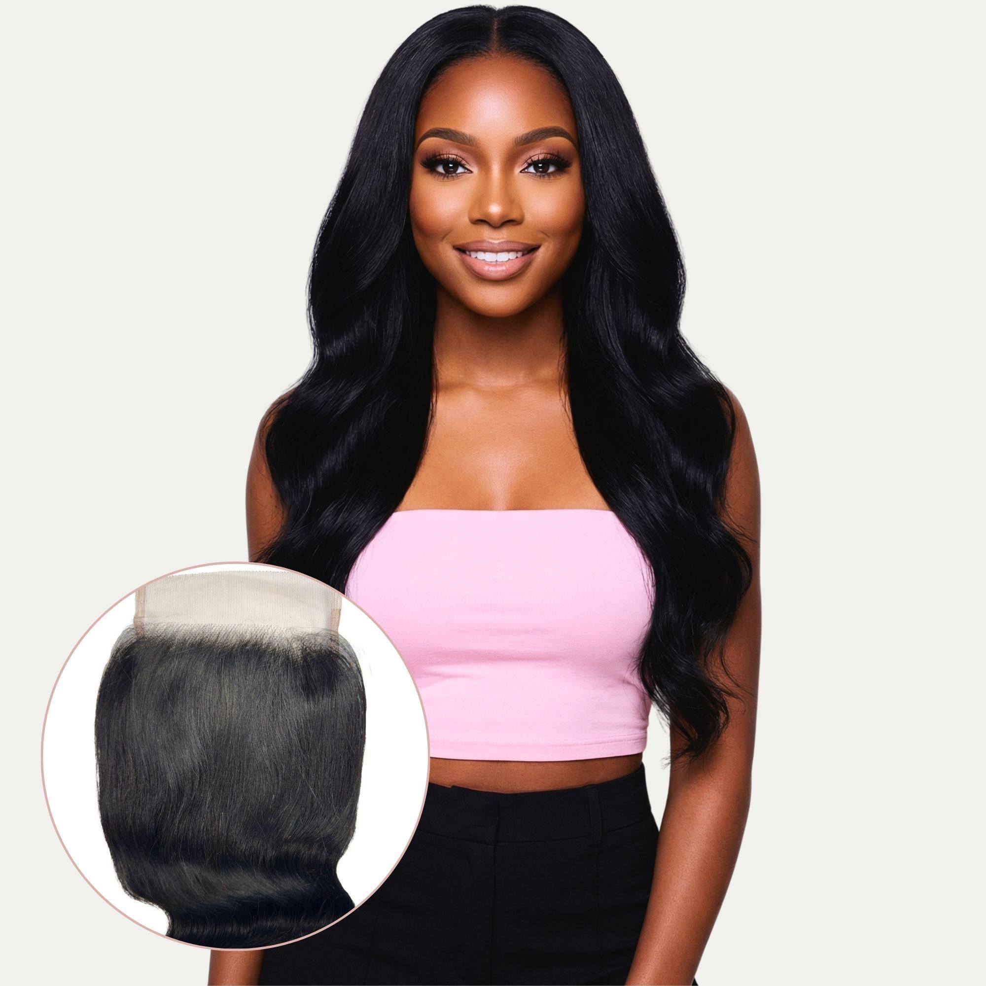 Jet Black Body Wave 5x5 HD Lace Human Hair Closure