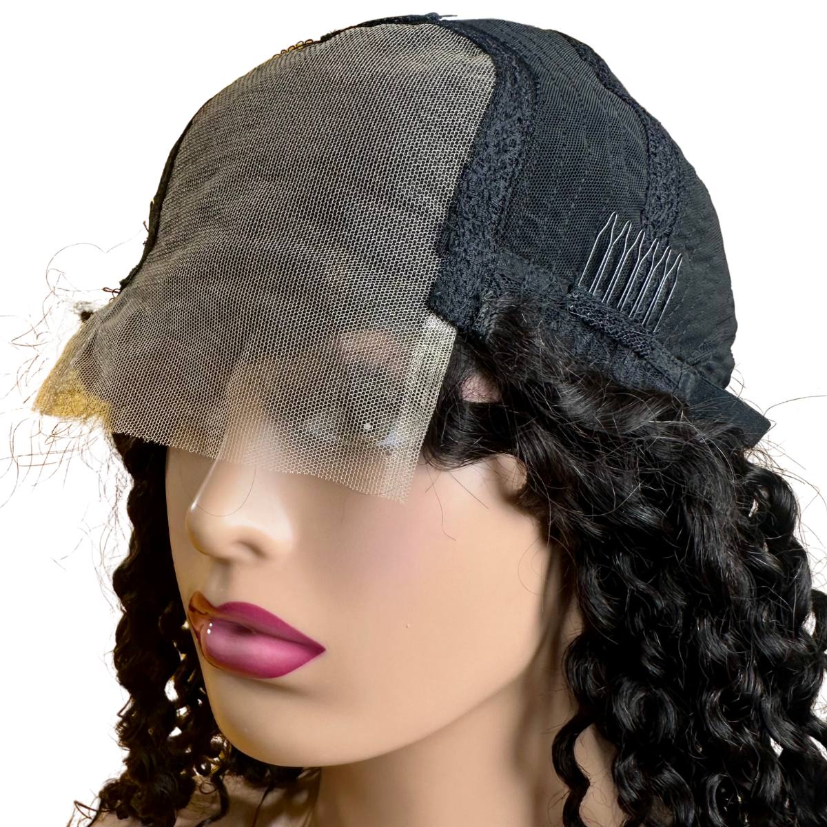 Water Wave 4x4 Transparent Closure Human Hair Wig