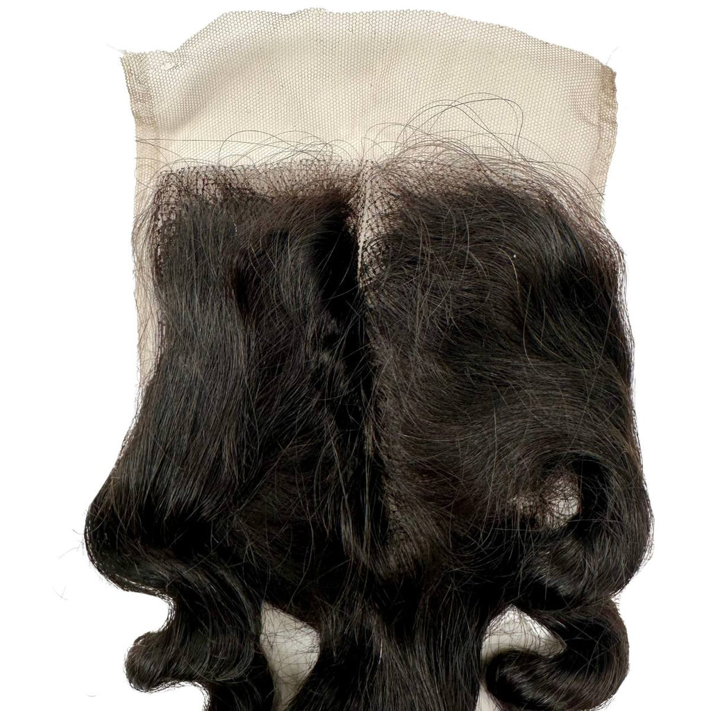 Raw Vietnamese Ripple Curly 5x5 Swiss Lace Human Hair Closure