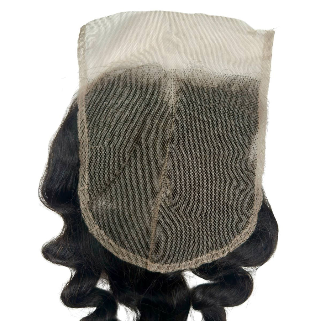 Raw Vietnamese Ripple Curly 5x5 Swiss Lace Human Hair Closure