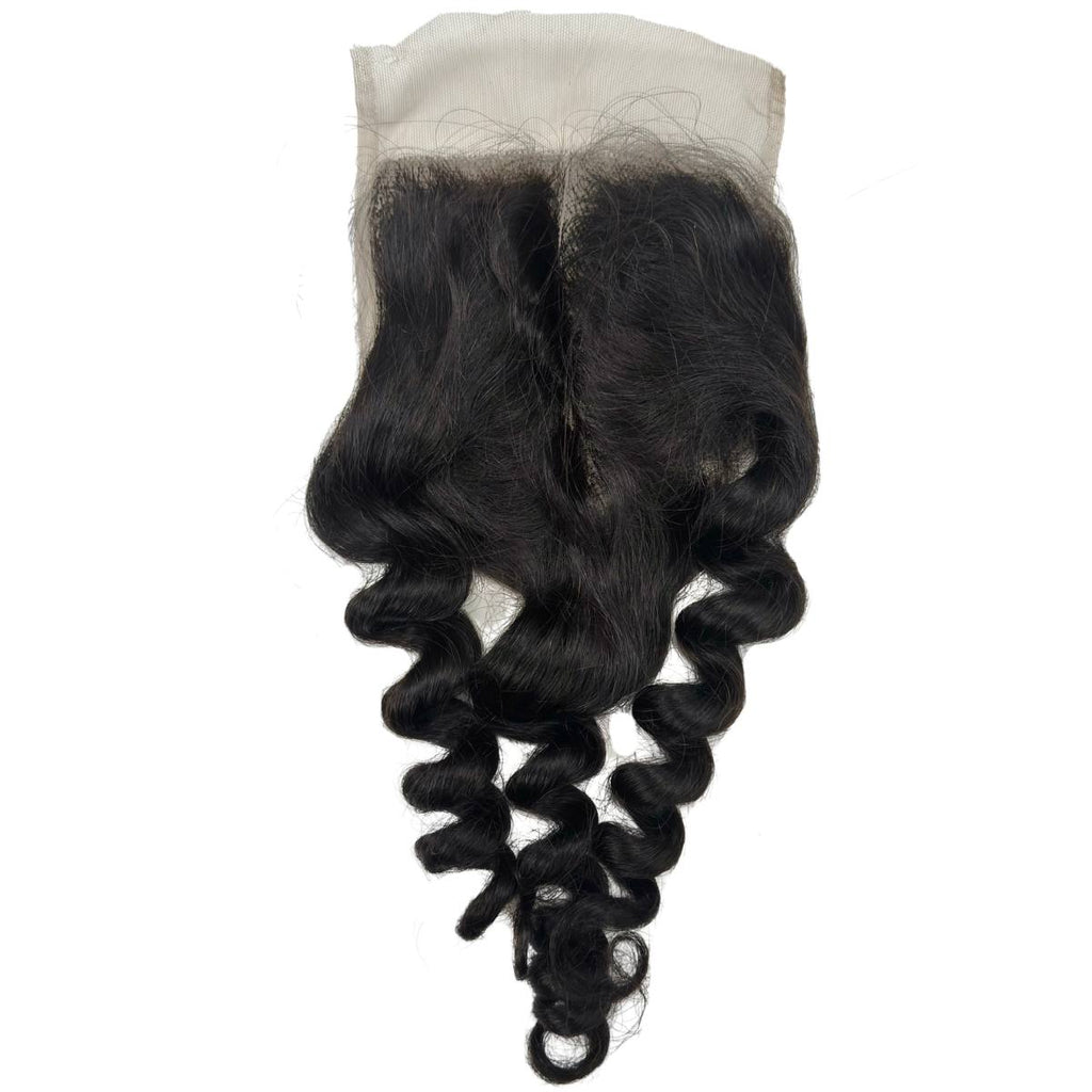 Raw Vietnamese Ripple Curly 5x5 Swiss Lace Human Hair Closure
