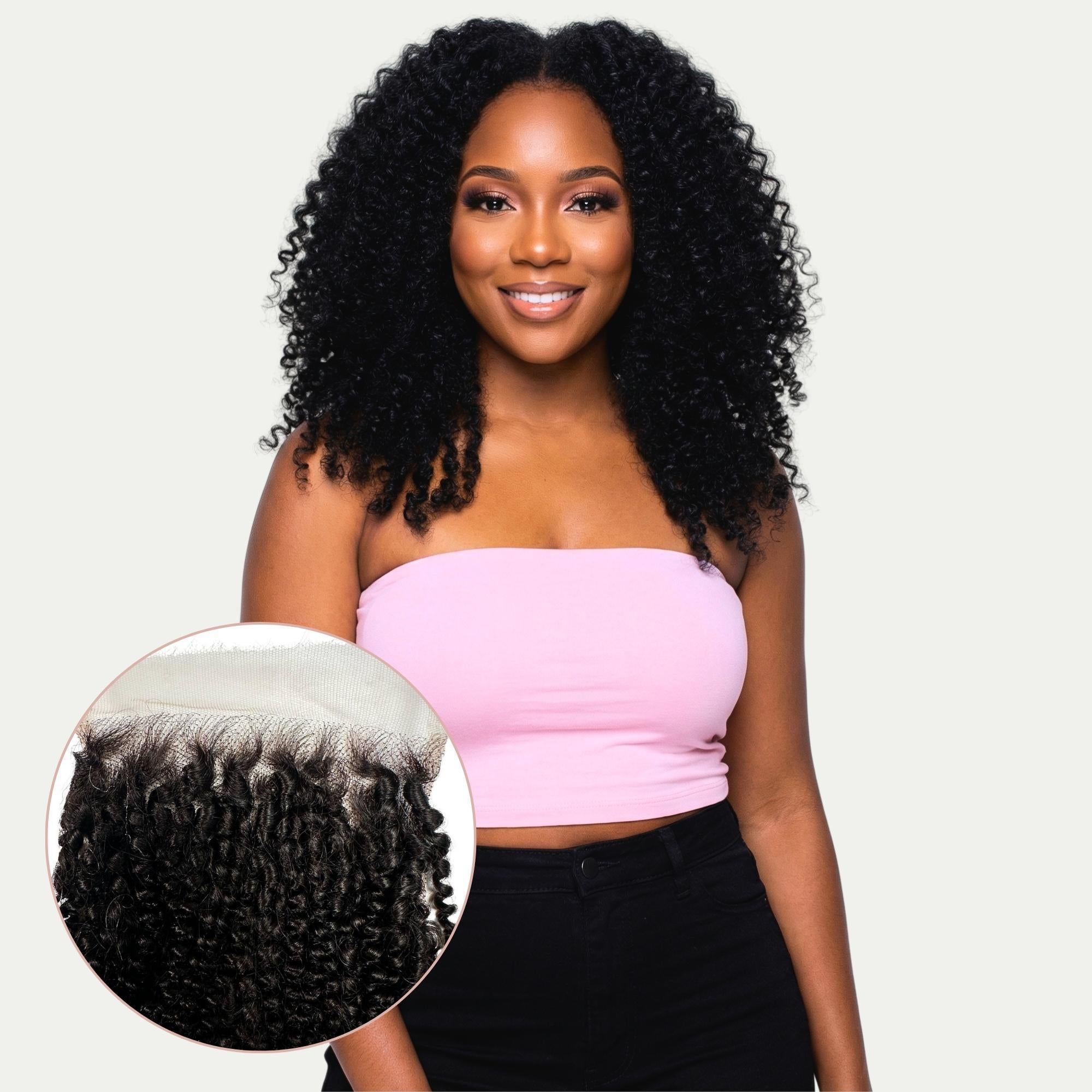 Afro Kinky Curly 5x5 HD Lace 100% Human Hair Closure