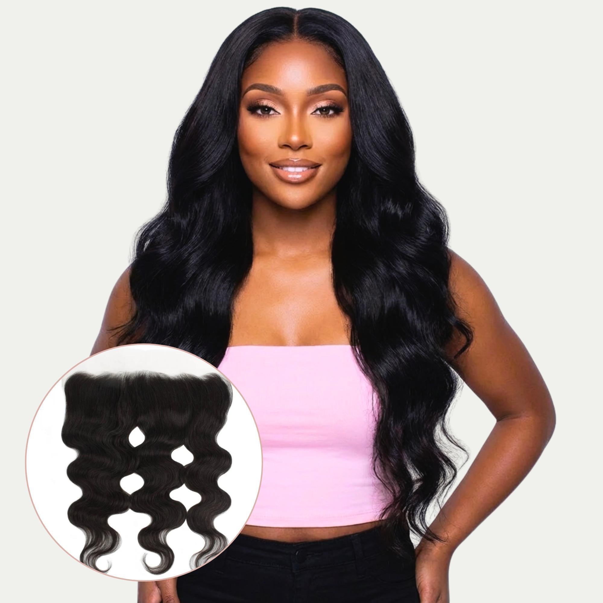 Brazilian Body Wave 13x4 Transparent Lace Human Hair Frontal