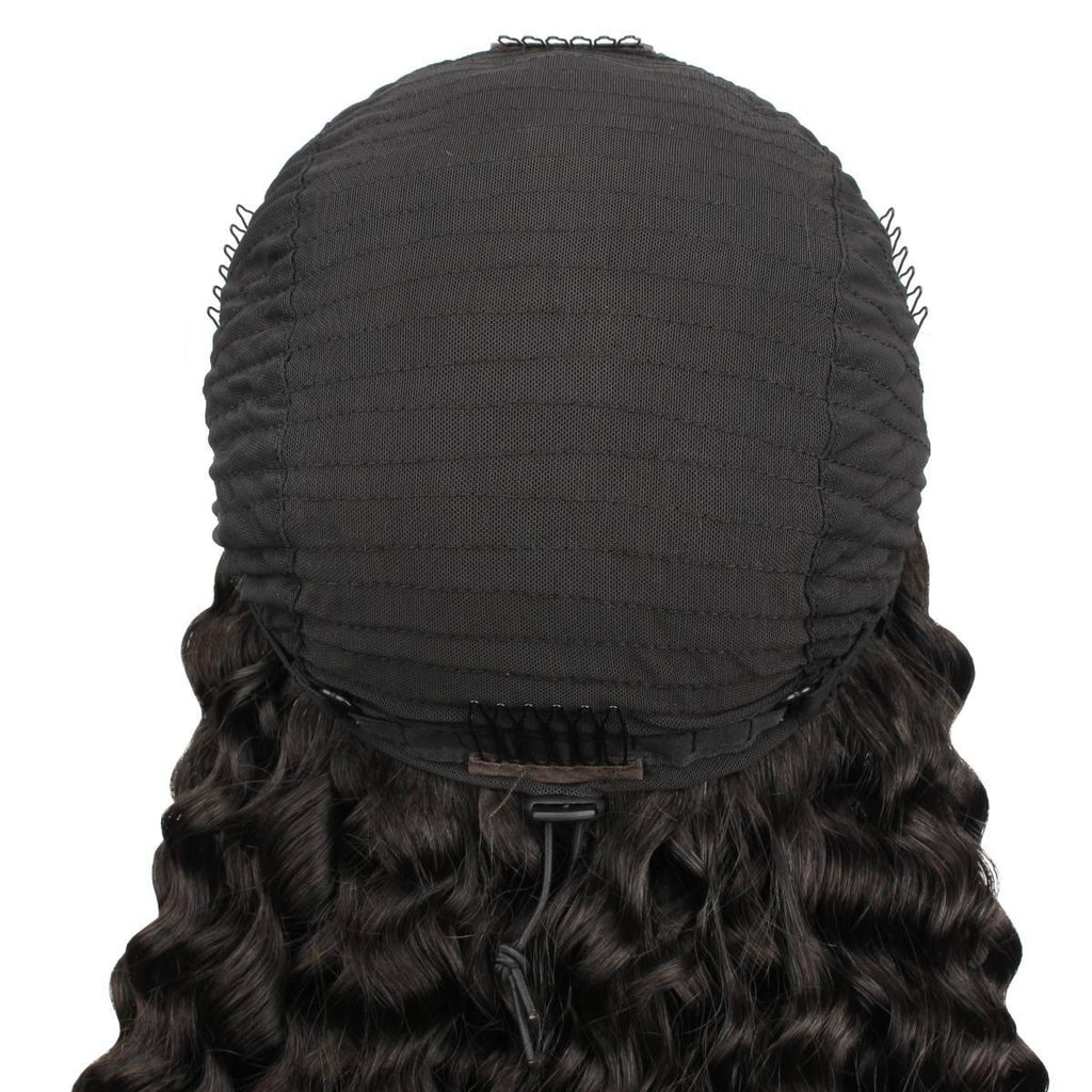 Water Wave Human Hair Half Wig