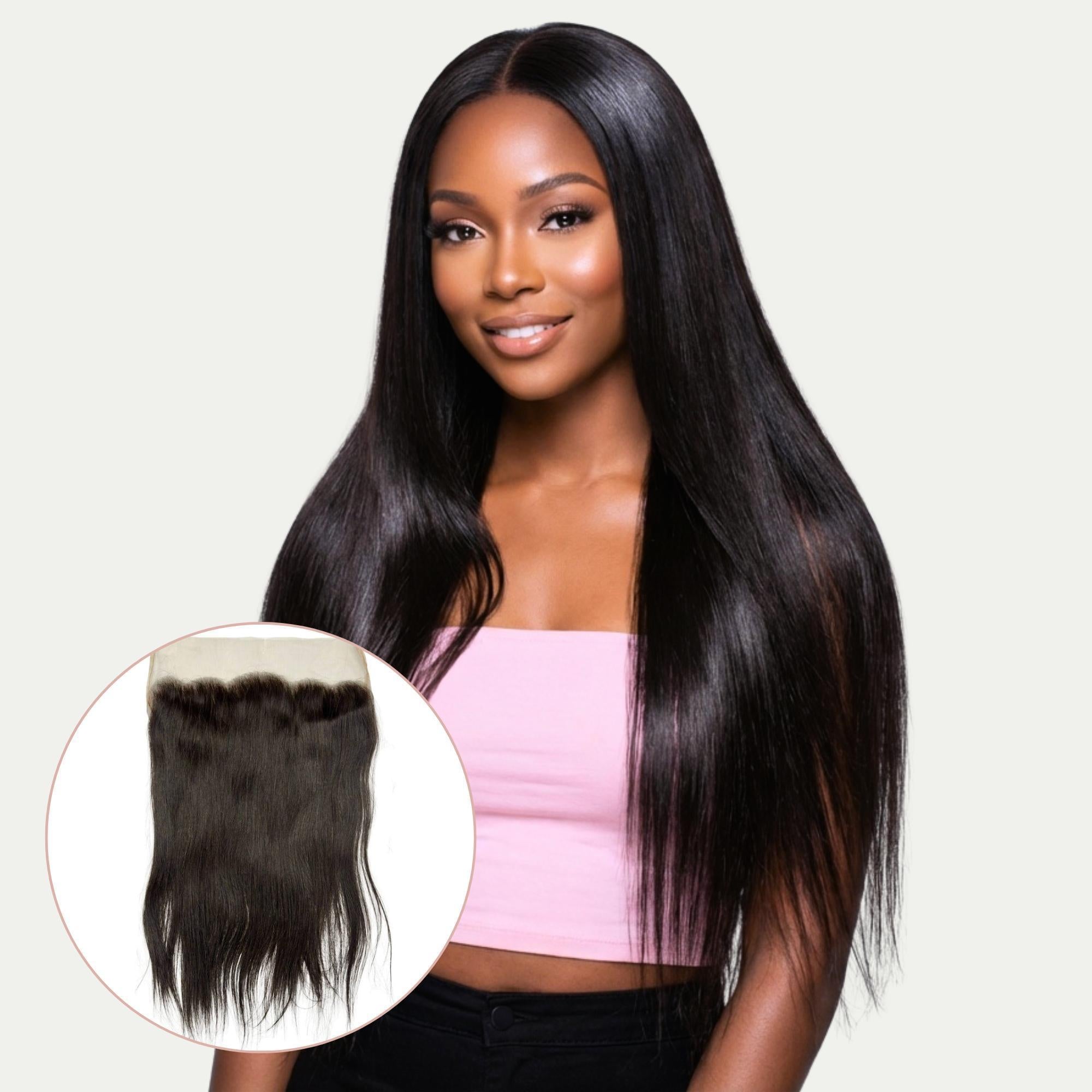 Raw Vietnamese Straight 13x4 Swiss Lace Human Hair Frontal