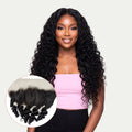Raw Vietnamese Ripple Curly 13x4 Swiss Lace Human Hair Frontal