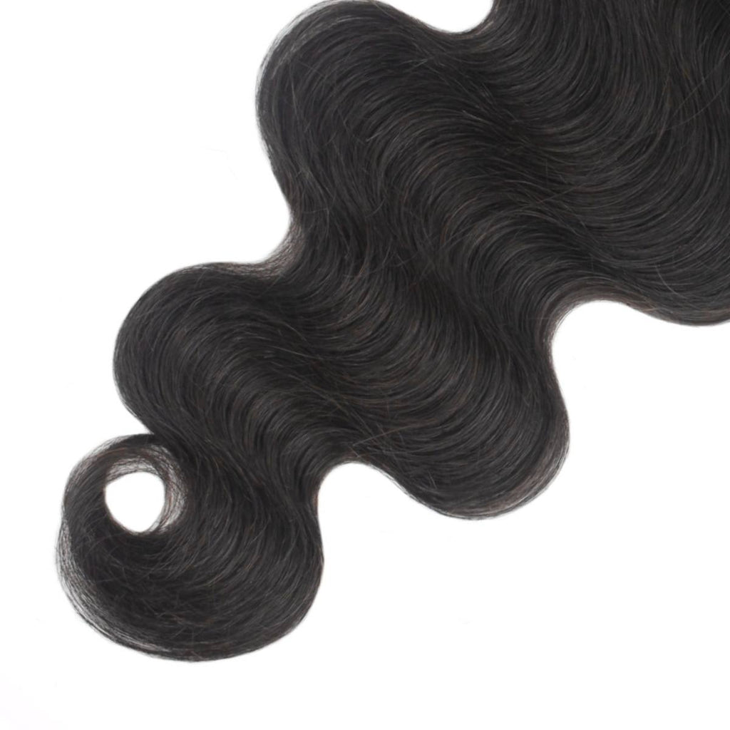 Body Wave 5x5 Transparent Closure End