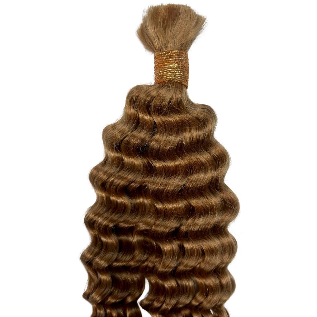 Honey Blonde_Deep Wave Bulk Extensions
