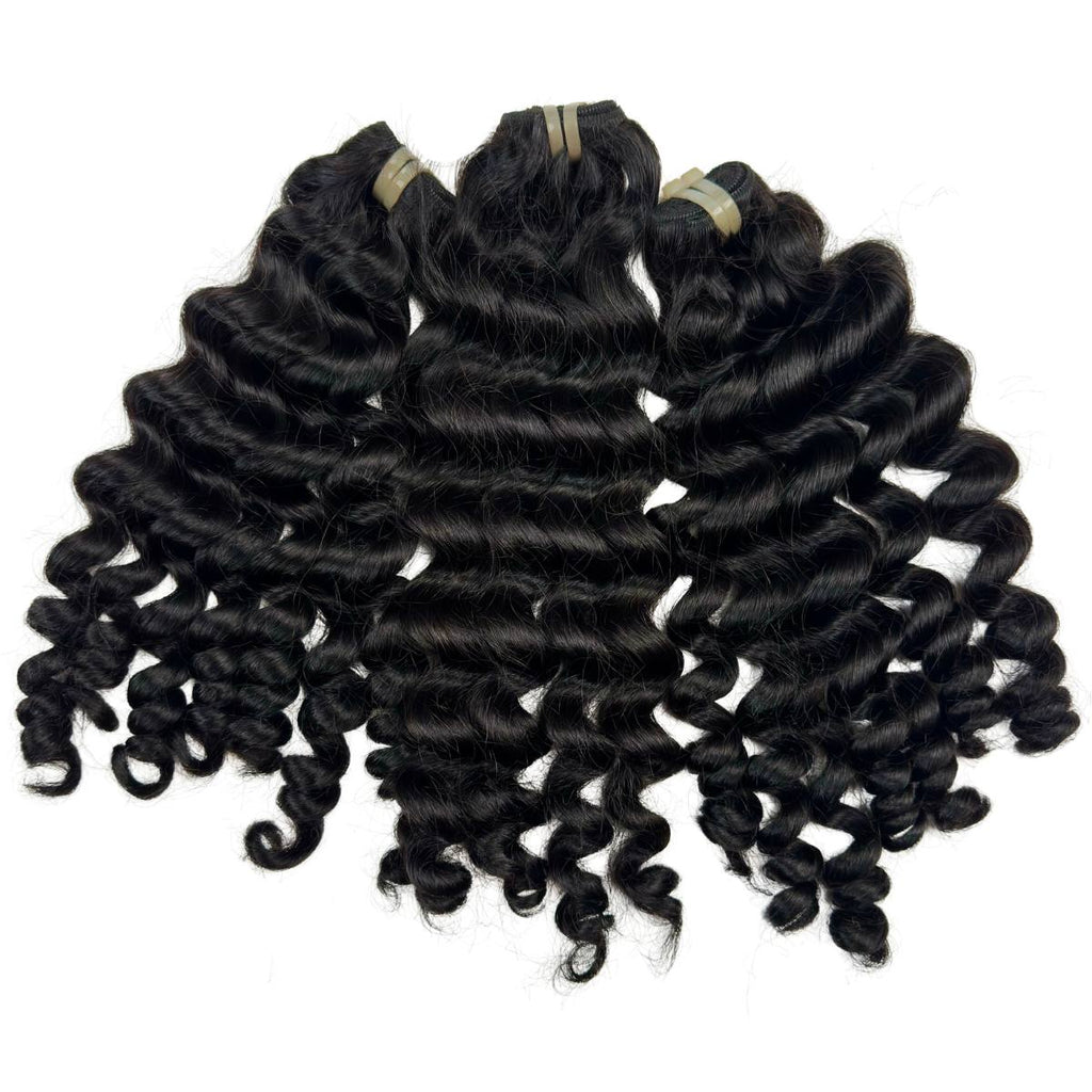 Raw Vietnamese Ripple Curly 100% Human Hair Three Bundle Packages