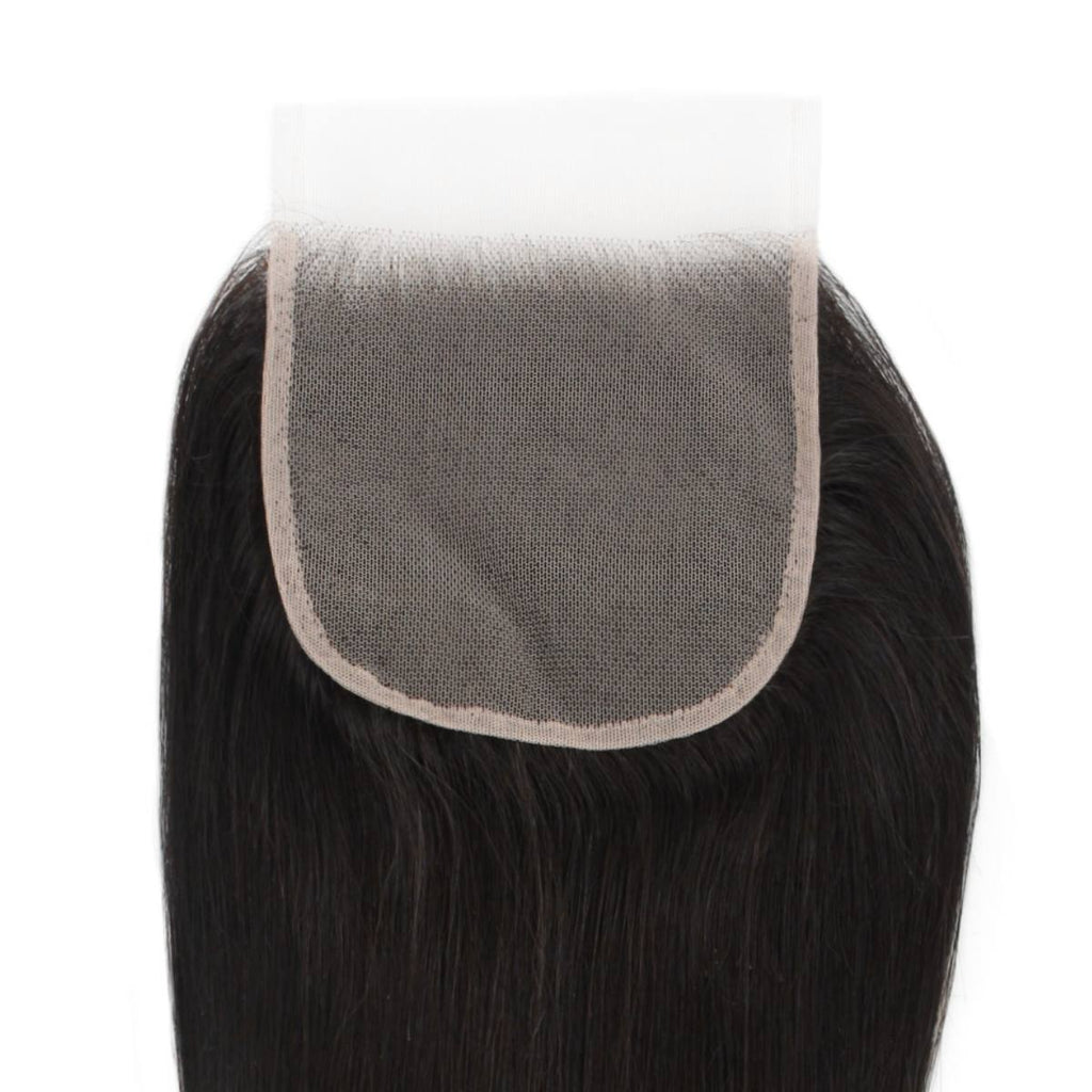 Straight 5x5 Transparent Lace Closure Back