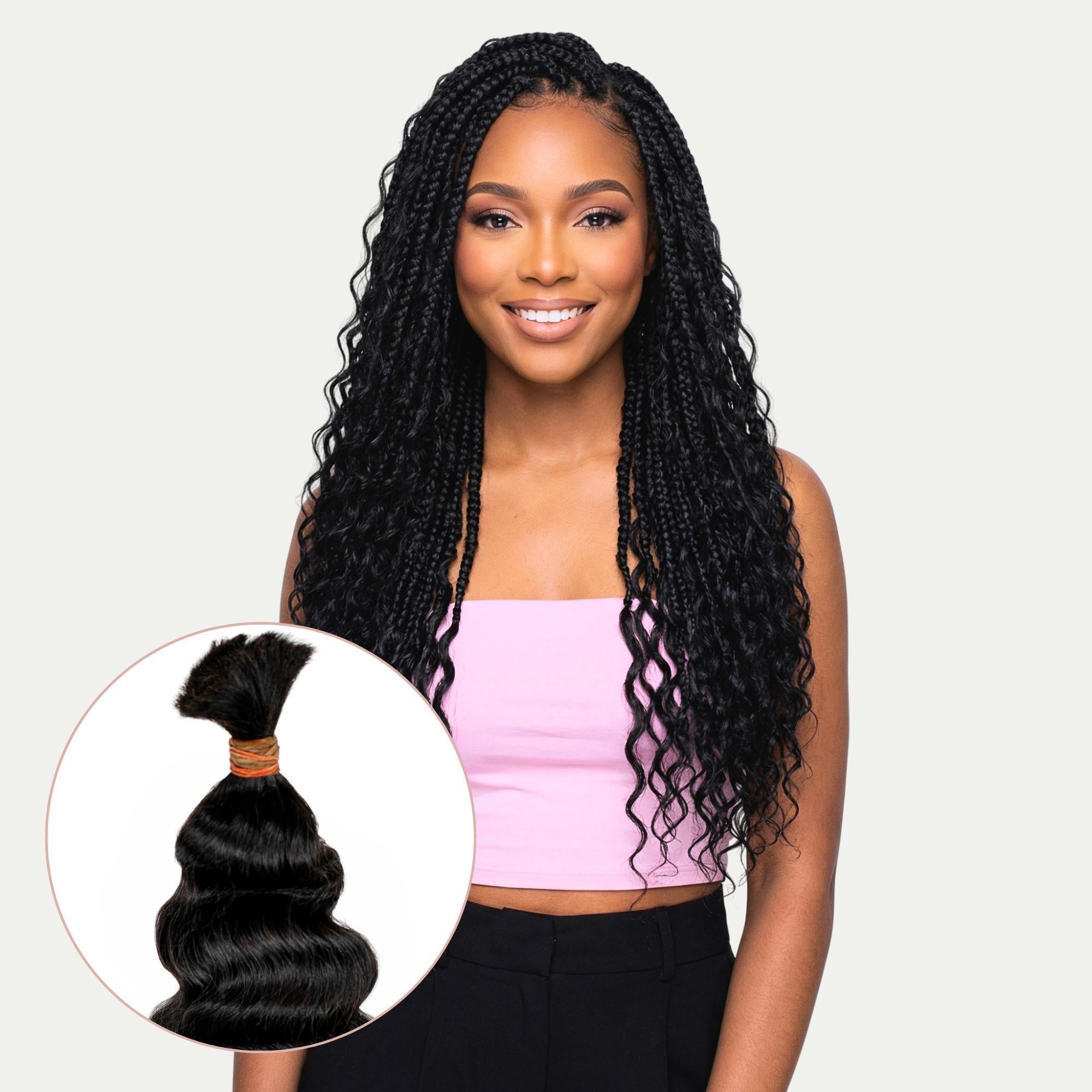 Raw Vietnamese Deep Wavy Bulk 100% Human Braiding Hair