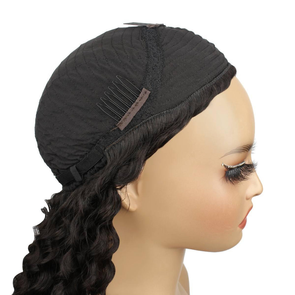 Water Wave Human Hair Half Wig
