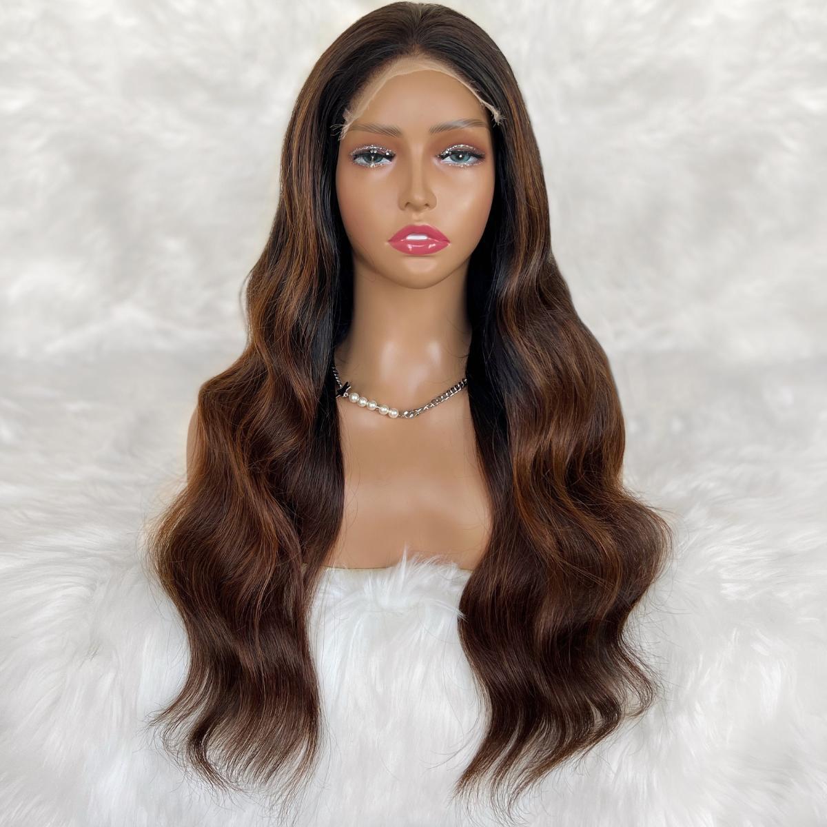 Jada Glueless 5x5 HD Lace Professionally Colored 100% Human Hair Closure Wig