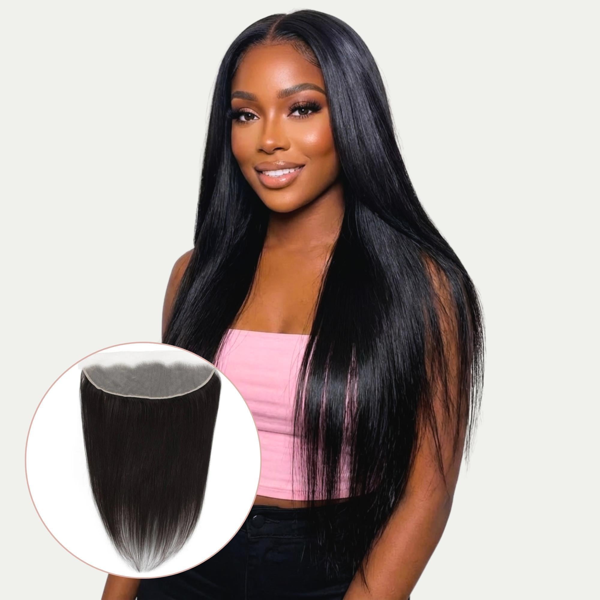 Malaysian Straight 13x4 Transparent Lace Human Hair Frontal