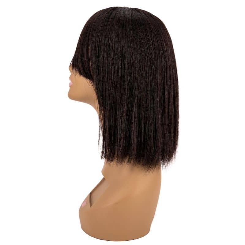Straight Bang Bob 100% Human Hair Wig