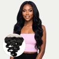 Jet Black Body Wave 13x4 HD Lace Human Hair Frontal