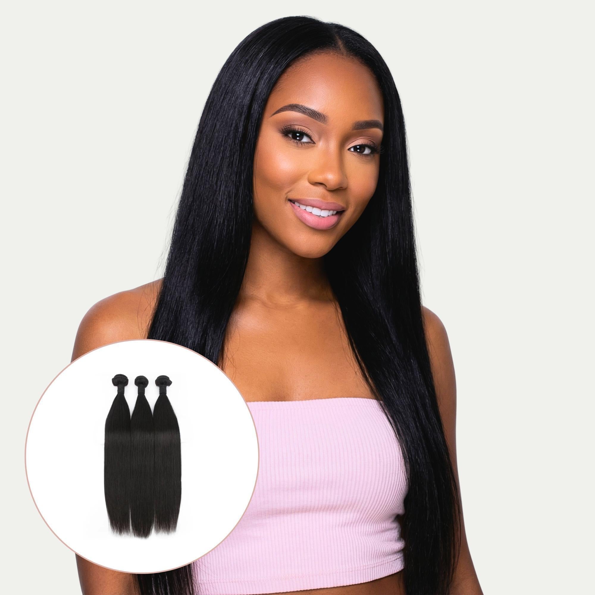 Malaysian Straight 100% Human Hair Three Bundle Packages