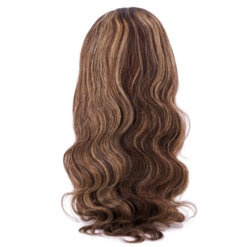 Custom Body Wave Dark Highlight Transparent Lace 180% Density Wig