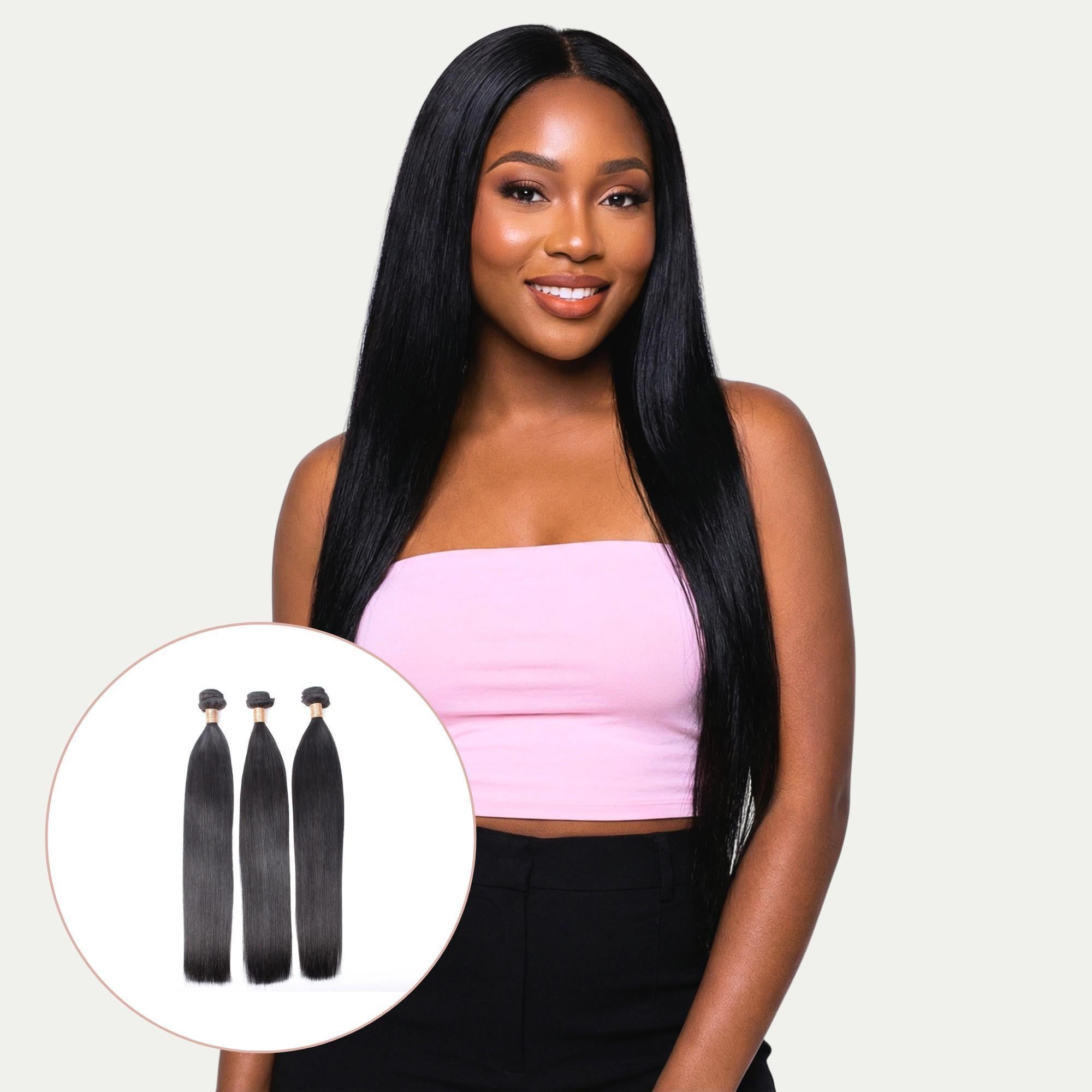 Brazilian Straight 100% Human Hair Three Bundle Packages