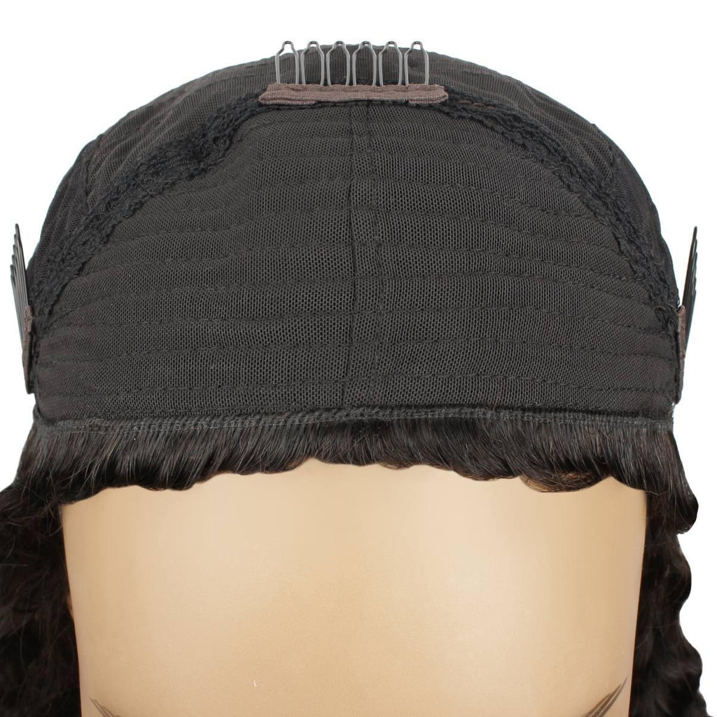 Water Wave Human Hair Half Wig