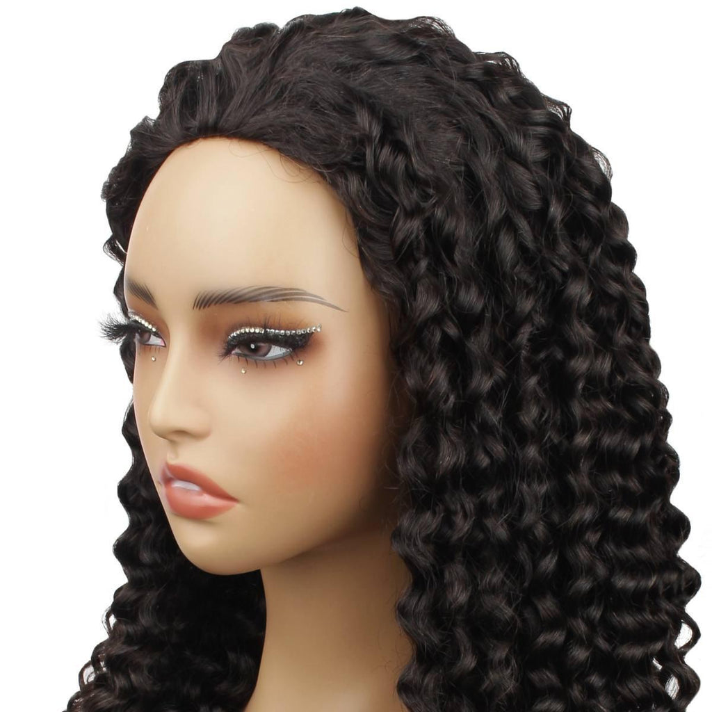 Water Wave Human Hair Half Wig