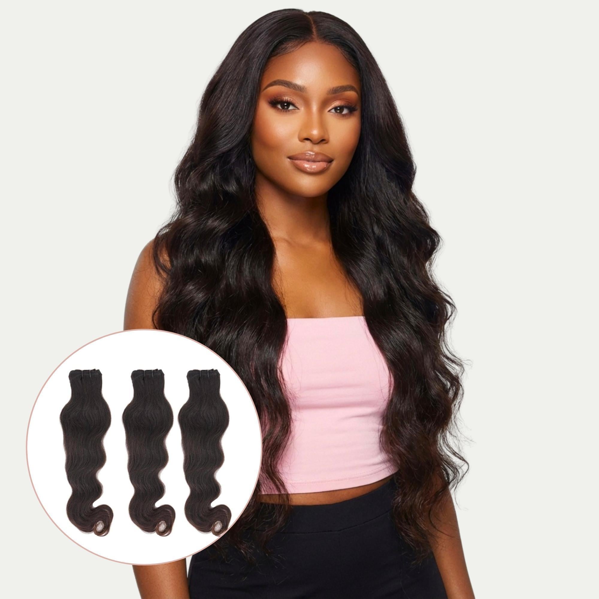Raw Indian Wavy 100% Human Hair Three Bundle Packages