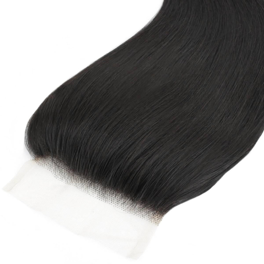hairline straight transparent 4x4 lace closure