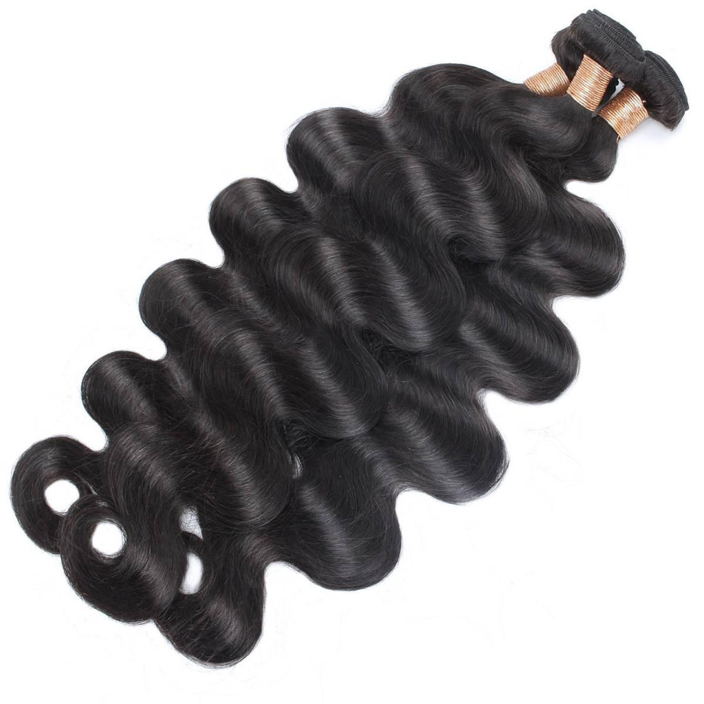 human hair body wave three bundles