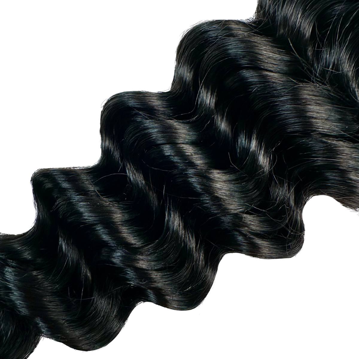jet black deep wave bulk texture