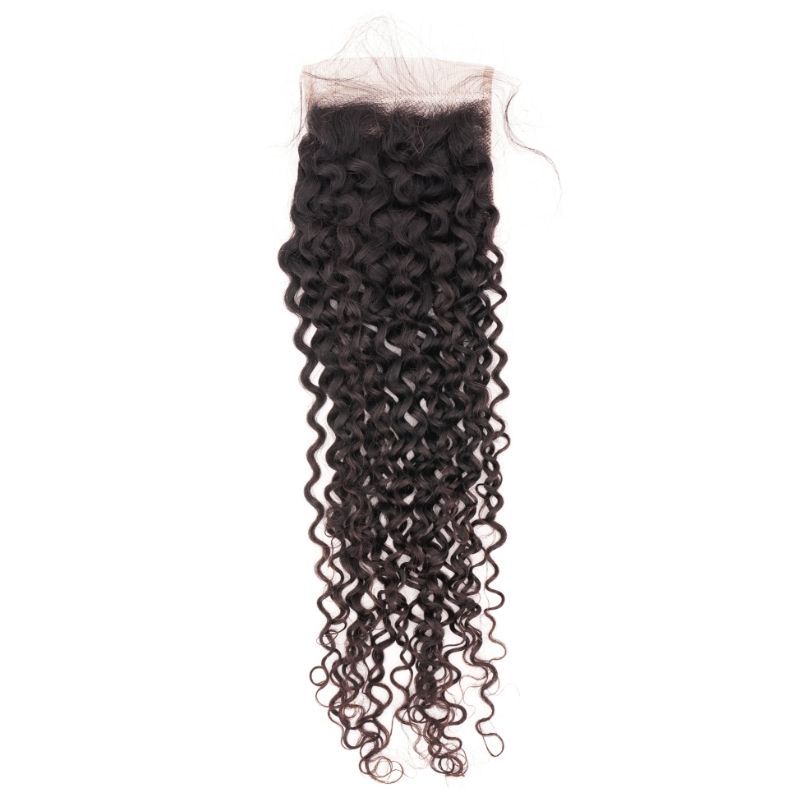 Brazilian kinky Curly Closure 4x4