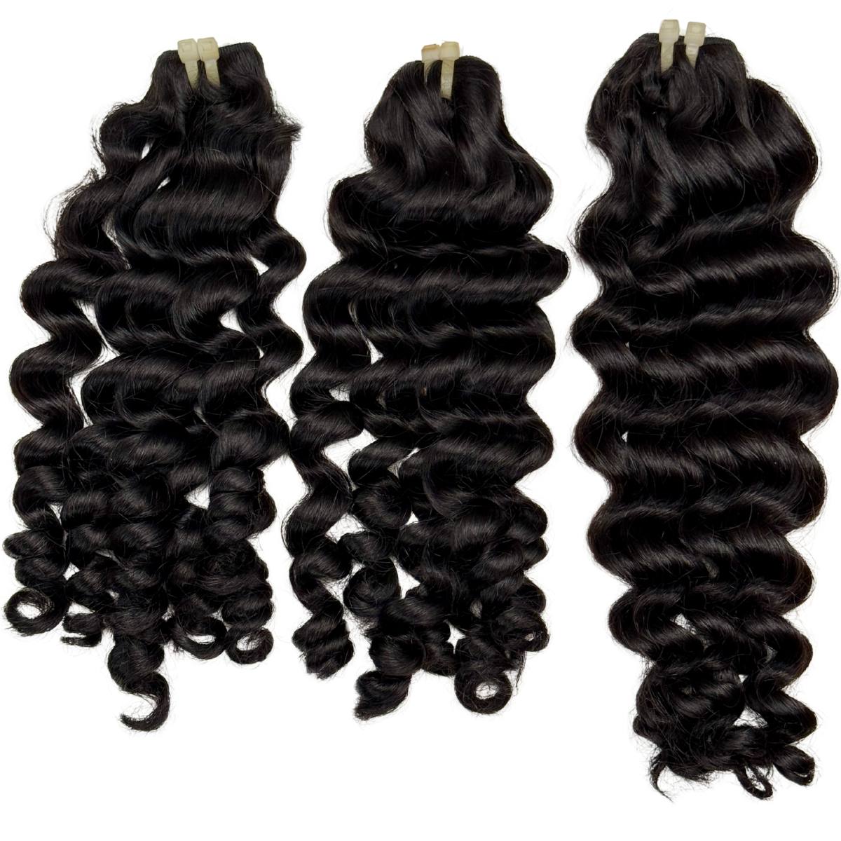 Raw Vietnamese Ripple Curly 100% Human Hair Three Bundle Packages