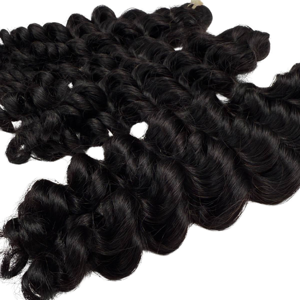 Raw Vietnamese Ripple Curly 100% Human Hair Three Bundle Packages