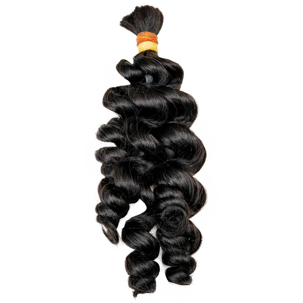 Raw Vietnamese Ripple Curly Bulk 100% Human Braiding Hair