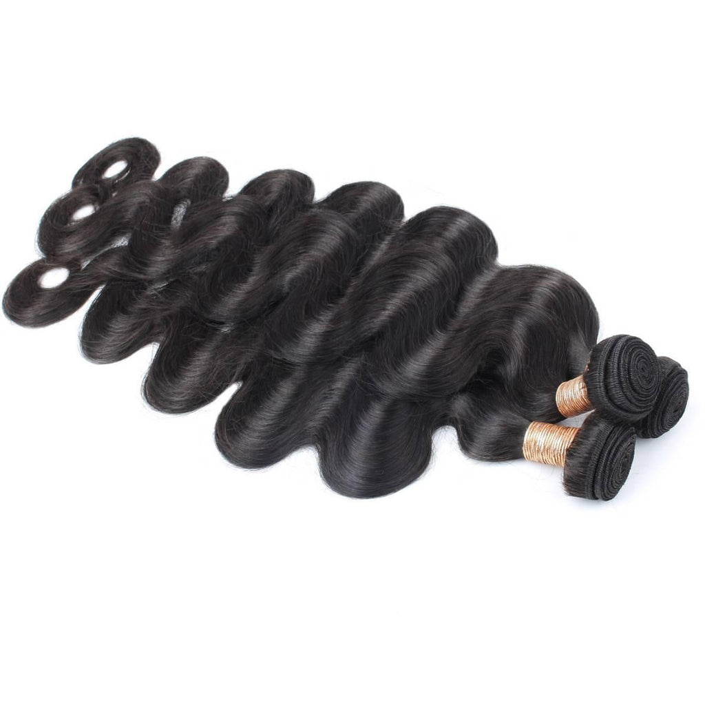 three body wave human hair bundles